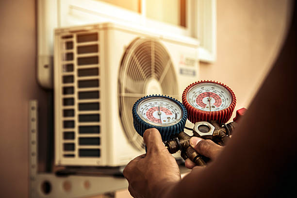 Professional Air Conditioning Service technician working in Blacklick, OH